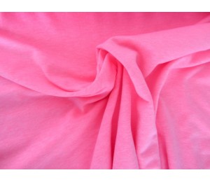 Jersey Uni - einfarbig neon pink